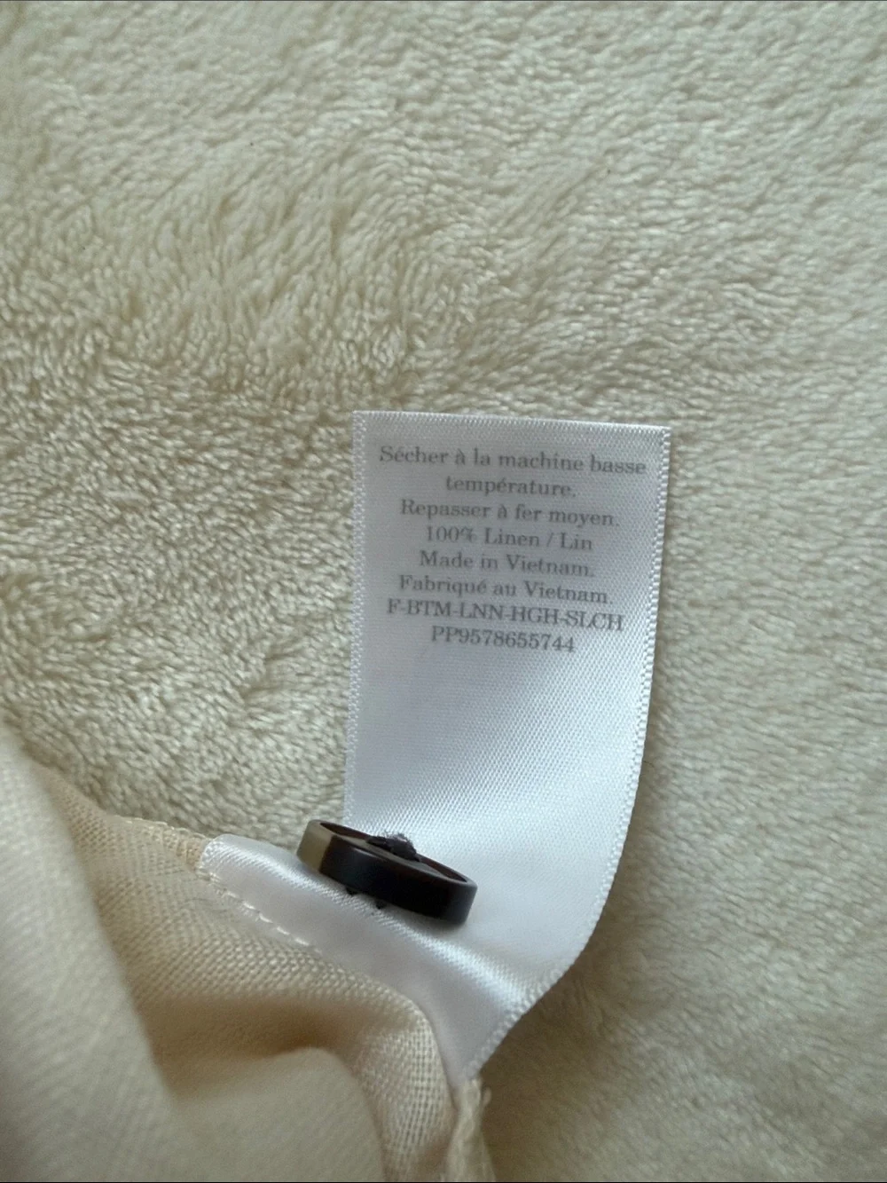 EVERLANE / High-Waist Wide Leg Linen Pants - Cream 0